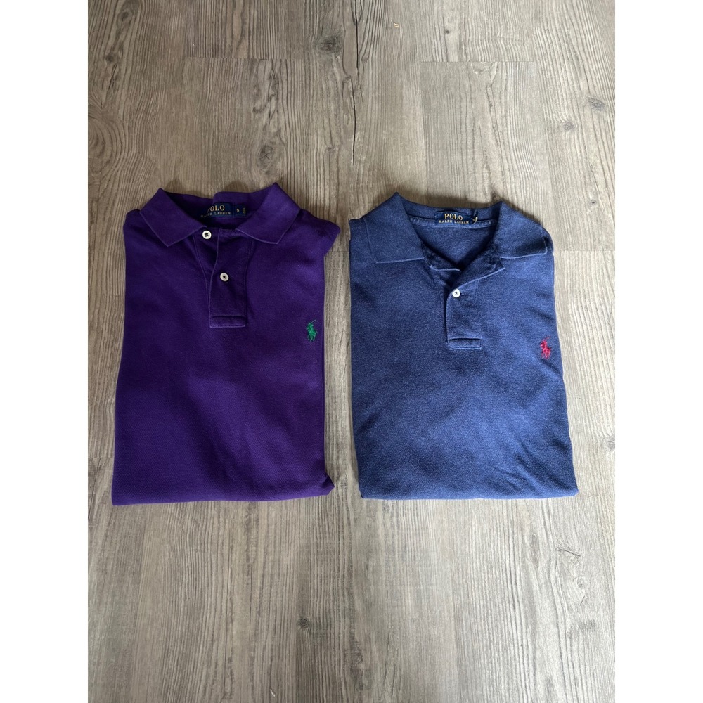 VTG Polo Ralph Lauren Men's Short Sleeve Cotton Embroidered Polo Set Size Small